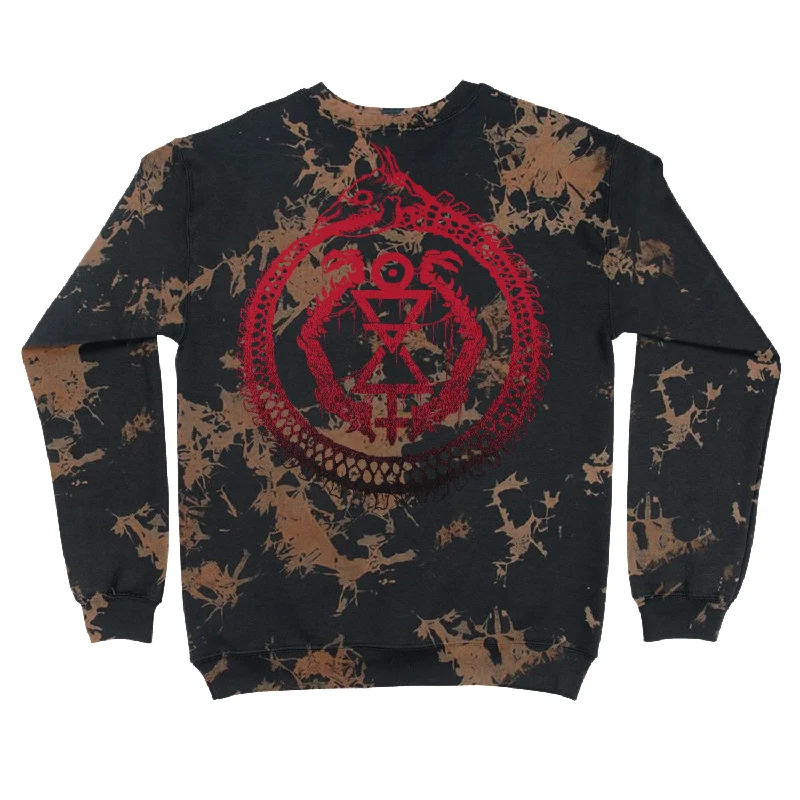 Cattle Decapitation "Gradient Logo Bleach Wash Sweatshirt" Crewneck Sweatshirt