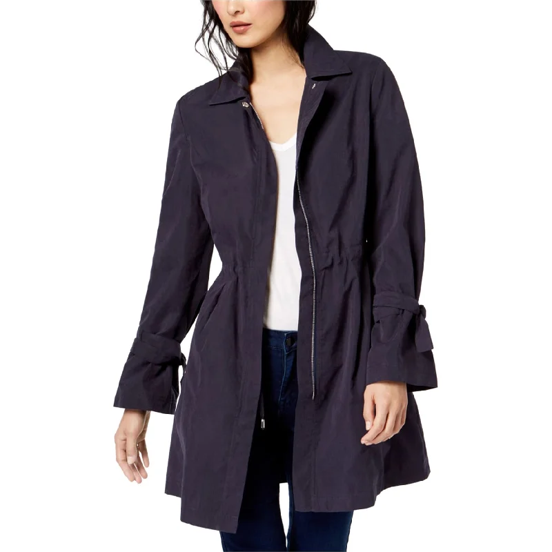 Maison Jules Womens Tie Sleeve Trench Coat