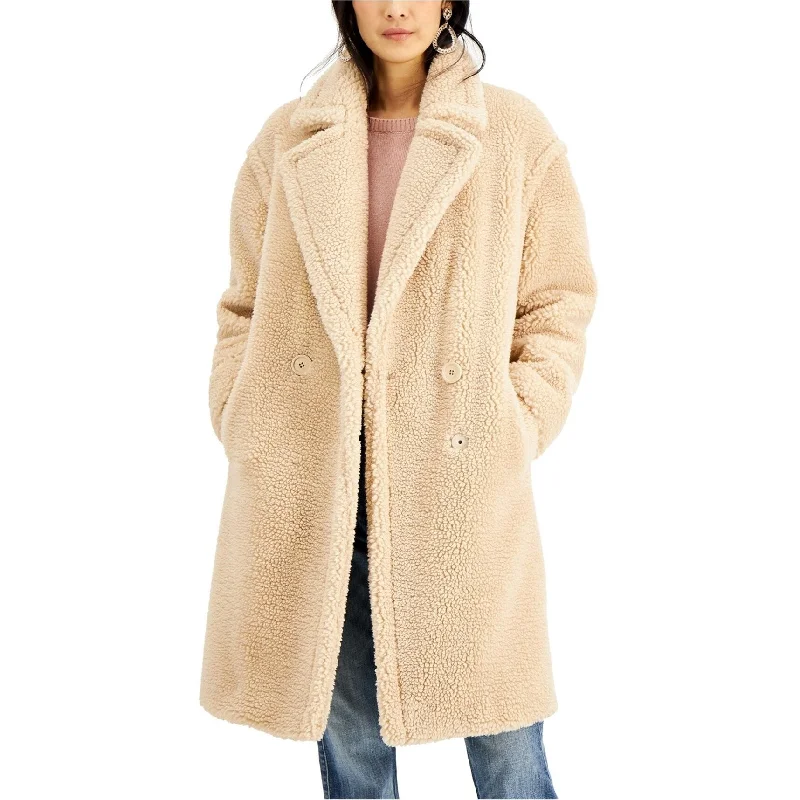 I-N-C Womens Fuzzy Coat