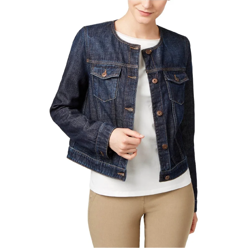 MaxMara Womens Tom Jean Jacket, Blue, 6