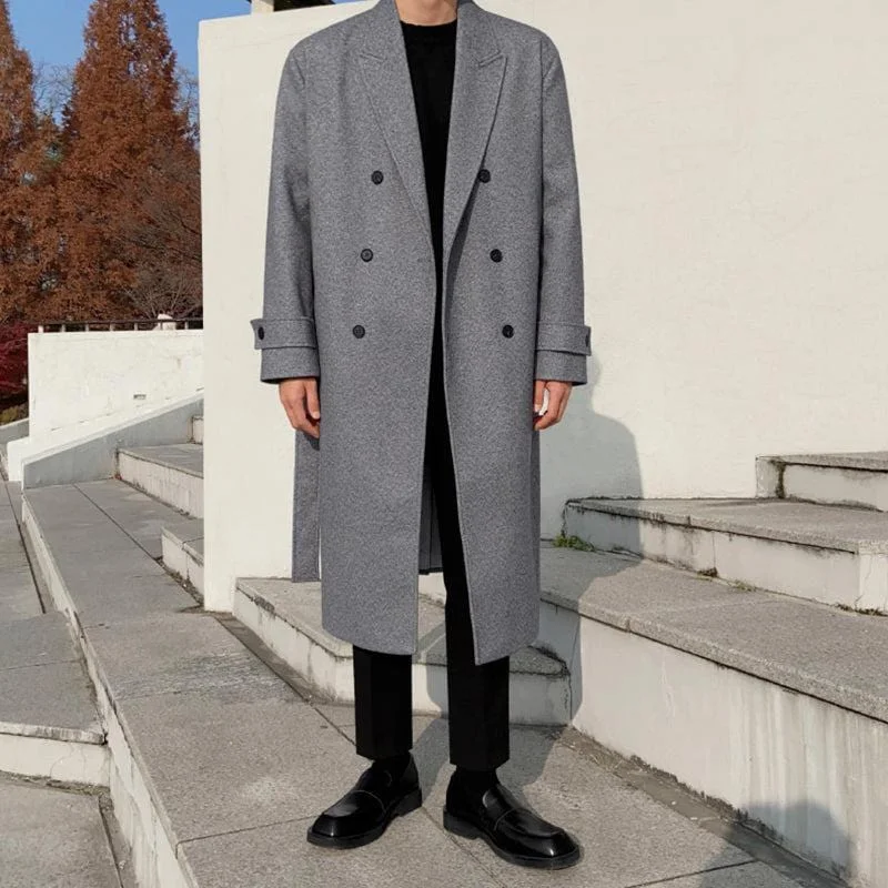 RT No. 3403 BELT WOOLEN COAT JK