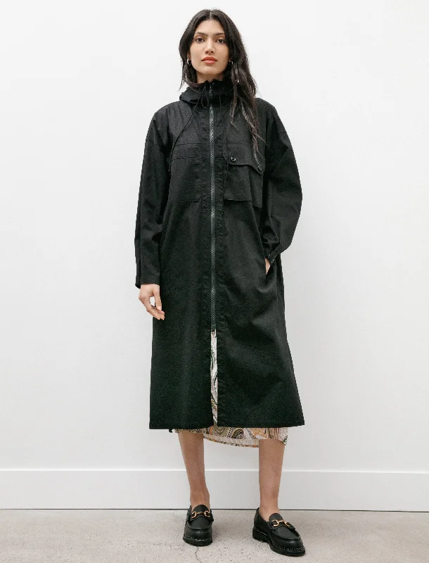 Coatdress with Hood Black