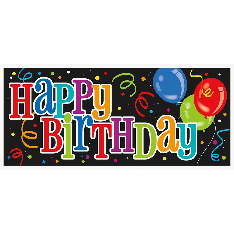 BOLD BIRTHDAY GIANT WALL BANNER 60 inch X 27 inch