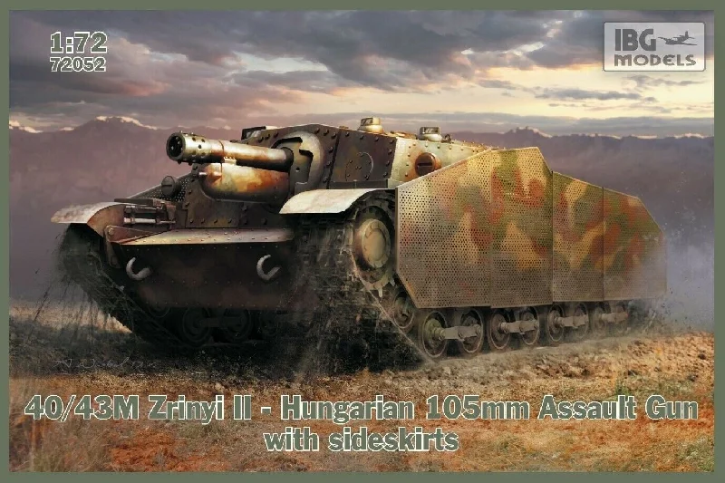 IBG 1/72 40/43 Zrinyi 2 - Hungarian 105mm Assault gun with side skirts