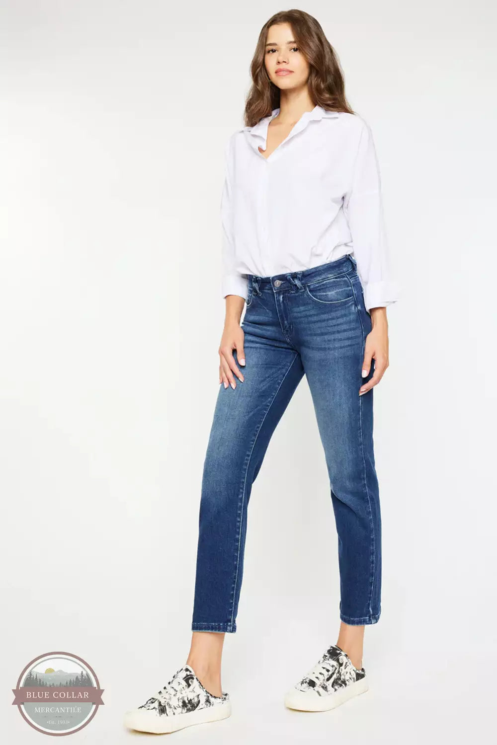 Dolores Mid Rise Slim Straight Jeans KC2567D